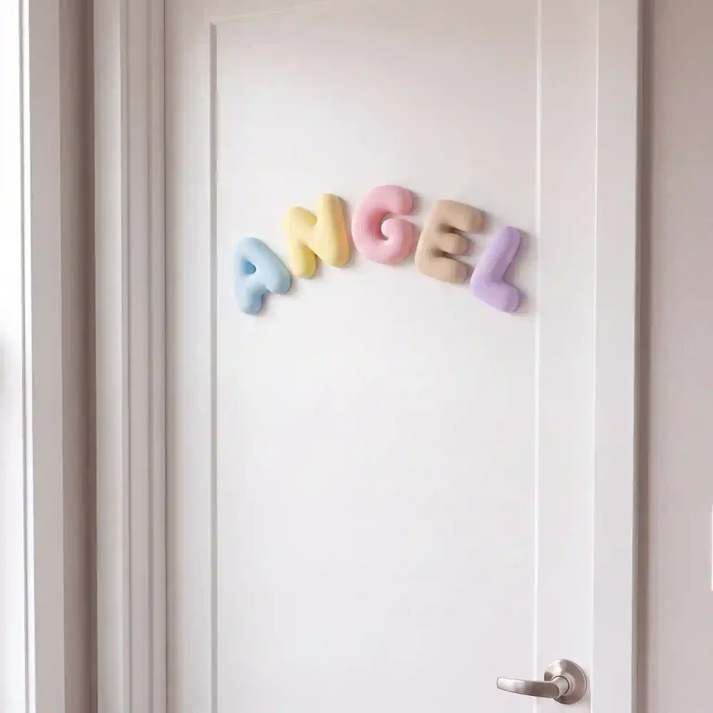 Bubble Letter Wall Art