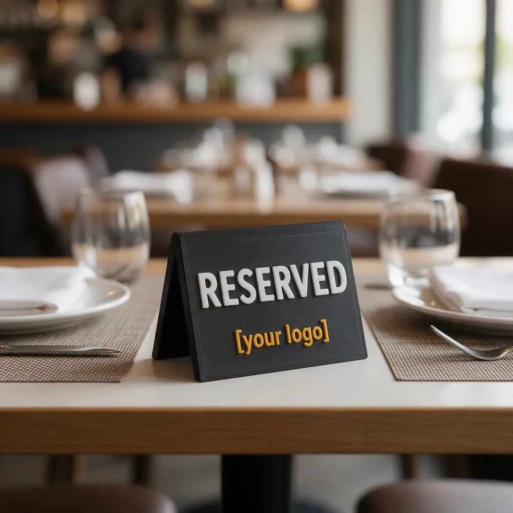 Papan reserved berlogo